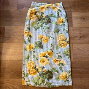 Vintage Skirt - Willowbend Floral Patterned